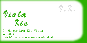 viola kis business card